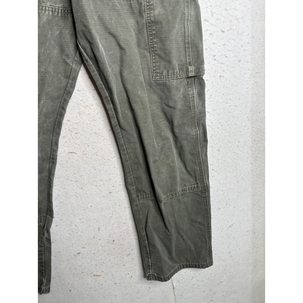 Wrangler Riggs Workwear Mens Green Ripstop Cargo Pants 3W060LD 33x32 - Picture 4 of 14